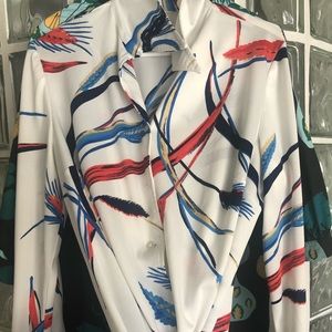 Vintage shirt w palm design